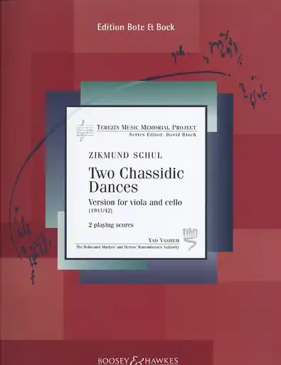 Fast Shipping Schul, Z.: 2 Chassidic Dances, Terezin Memorial Project (Viola & Cello)