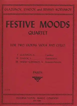 Glazunov, Lyadov, Rimsky-Korsakov: Festive Moods-Jour de Fete (string quartet) Fast Shipping