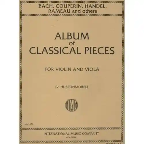 Exclusive Hussonmorel: Album of 6 Classical Pieces (violin & viola)