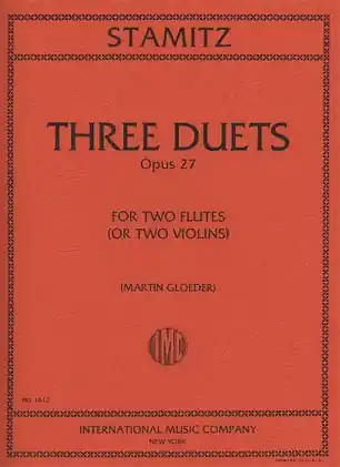 Certified Stamitz, Carl: Three Duets Op.27 (2 violins)