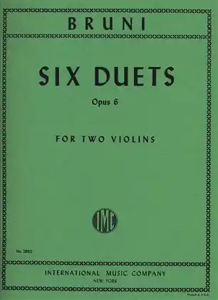 Same Day Shipping Bruni: 6 Duets, Op.6 (two violins)