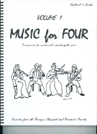 Time-Limited Kelley, Daniel: Music for Four Vol.1 Favorites from the Baroque, Classical & Romantic Periods (piano or guitar)