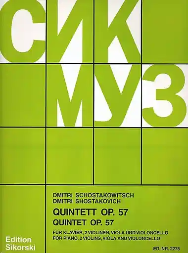 Affordable Shostakovich, Dmitri: Quintet Op.57 (piano, 2 violins, Viola, Cello)