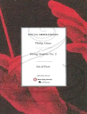 Glass: String Quartet No.5 (string quartet) Chester Direct From Manufacturer