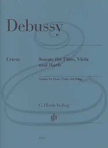 Affordable Debussy (Jost): (score/parts) Sonata for Flute, Viola, & Harp - URTEXT (viola, flute, & harp) Henle Verlag