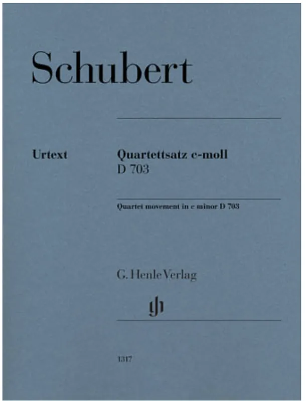 Schubert: Quartet movement in C minor D703 (string quartet) HENLE Wholesale