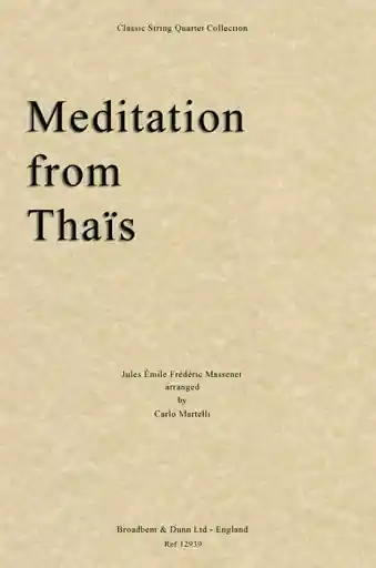 Budget Massenet, Jules: (Martelli) Meditation from Thais (string quartet)
