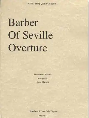 Rossini (Martelli): Barber of Seville Overture (string quartet) Reduced Price