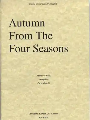 Vivaldi (Martelli): Autumn (string quartet) Fan Favorite