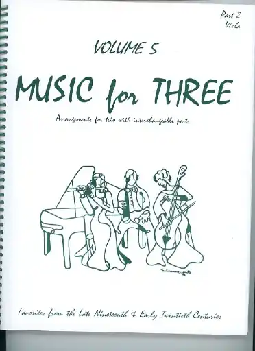 Kelley, Daniel: Music for Three Vol.5 Late 19th-Early 20th Century (viola) Popular