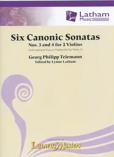 Telemann: Six Canonic Sonatas Nos. 3 & 4 (2 violins) Ludwig Masters Sale