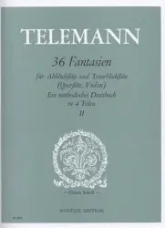 Save Now Telemann, G.P.: 36 Fantasias in 4 Volumes- Vol.2 #9-18 (2 violins)(flute & violin)