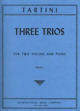 Popular Tartini, Guiseppe: Three Trios in G, D, & E major (2 Violins & Piano)