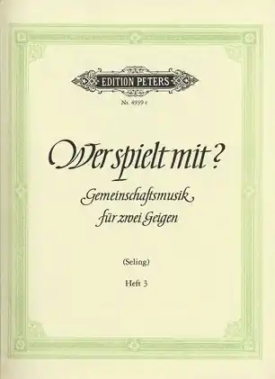 Wholesale Seling: Wer Spielt Mit?-Who Plays Along? Vol.3 (2 violins)