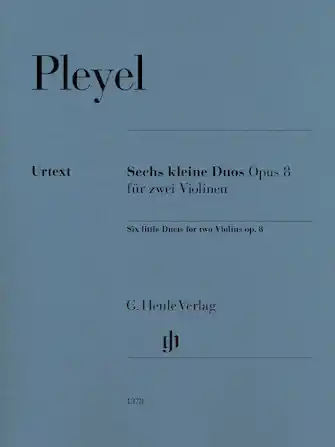 Pleyel: Six little duets, op8 (2 violins) HENLE URTEXT Buy Online