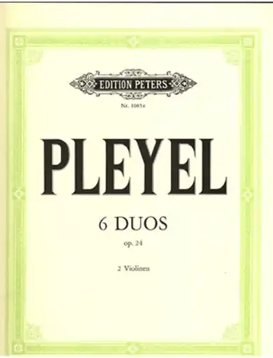 Pleyel, Ignaz: 6 Duos, Op.24 (2 violins) Time-Limited