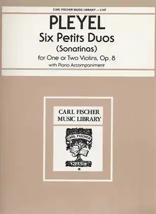 Pleyel, I.: Six Petits Duos for One or Two Violins Op.8 (2 violins & piano) Get Yours