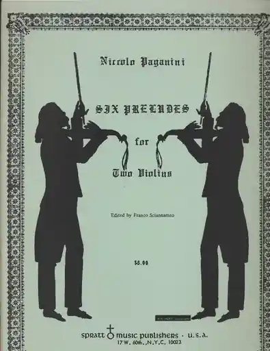Wholesale Paganini, N.: Six Preludes for 2 Violins