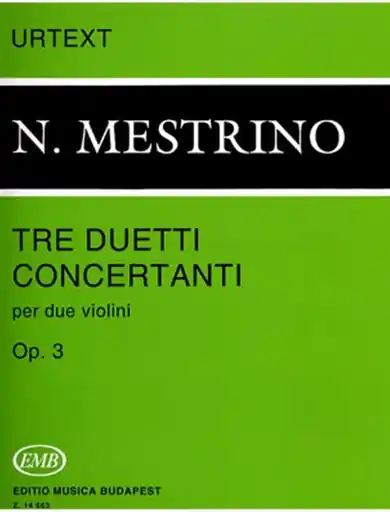 Mestrino, Nicola: Tre Duetti Concertanti Op.3 (2 violins) Modern