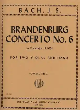 Bach, J.S.: Brandenburg Concerto #6 (2 violas & piano) Bulk Order