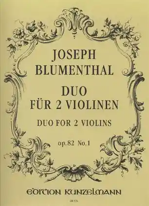 Blumenthal, J.: Duo for 2 Violins, Op.82 No.1 (two violins) Wholesale