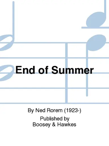 Order Now Rorem, N.: End of Summer (violin, clarinet, piano)