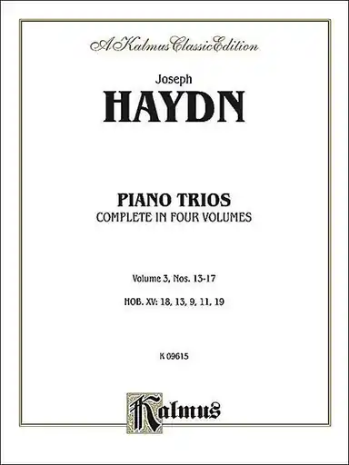 Haydn, F.J.: Piano Trios Vol.3,#13-17 Kalmus edition (violin, Cello, Piano) Holiday Sale