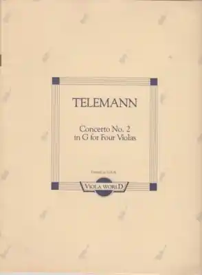 Telemann, G.P. (Arnold): Concerto No.2 in g (4 violas) Special Discount
