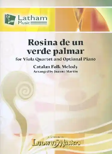 Martin, J. (arr.): Rosina de un verde palmar (viola quartet)(optional piano) Genuine
