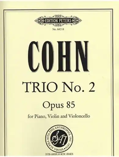 Discount Cohn, James: Trio No.2, Op. 85 (piano, violin, and cello)