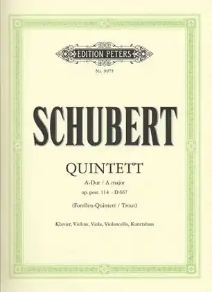 Schubert, F.: "Trout" Quintet Op.114 (piano, violin, viola, cello, bass) Factory Price