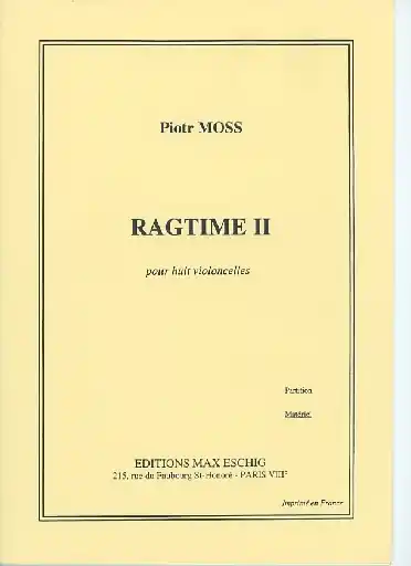 Moss, Piotr: Ragtime II (8 cellos) Shop Now