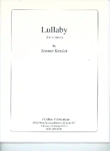 Limited Offer Kessler, Jerome: Lullaby (cello octet, with score)
