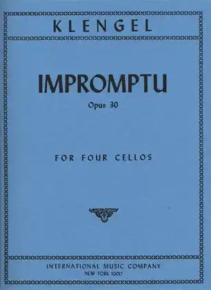 Klengel, Julius: Impromptu Op.30 (4 cellos) Budget