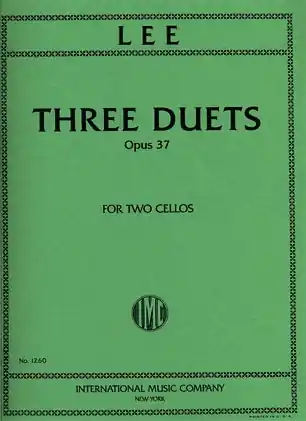 Must Have Lee: Three Duets Op.37 (2 Cellos)
