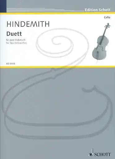 Hindemith: Duett for Two Violoncellos (2 cellos) Schott Authentic