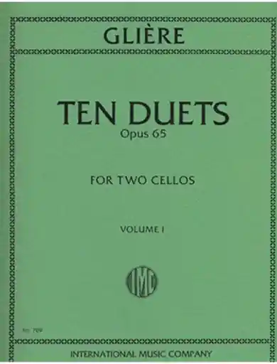 Certified Gliere, Reinhold: Ten Duets, Op. 53 Vol. 1 (2 cellos)