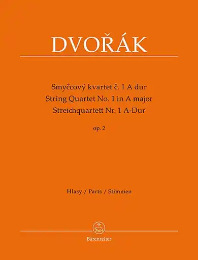 Time-Limited Dvorak, Antonin: String Quartet No.1 in A Major, Op 2, Barenreiter