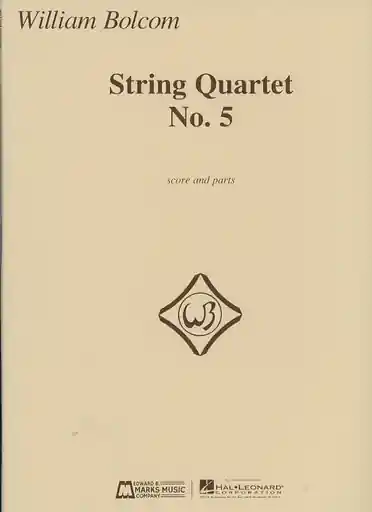 Bolcom, W.: String Quartet, No. 5 (score and parts) Viral