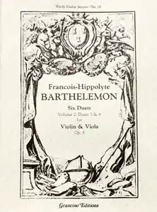 Barthelemon, F.H.: Six Duets Op.8 V.3 (Violin & viola) Price Drop