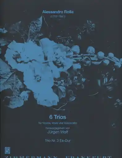 Rolla, Allesandro: Trio No. 3 in Eb Major (violin, viola, cello) score & parts Holiday Sale