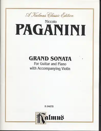 Top Rated Paganini, Niccolo: Grand Sonata for Guitar and Piano with Accompanying Violin