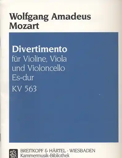 Mozart, W.A.: Divertimento in Eb K563 (violin, Viola & cello) Next Day Delivery