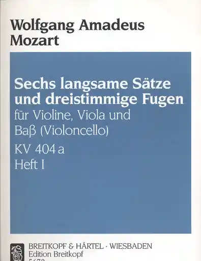 Mozart, W.A.: Trio K404a 1 (violin, Viola, Cello) Free Delivery