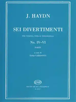 While Supplies Last Haydn, F.J.: 6 Divertimenti No. 4-6 (violin, Viola, Cello)