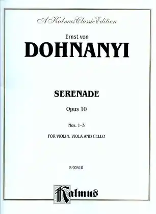 Dohnanyi: Serenade Op.10 (violin, Viola & cello) Express Delivery