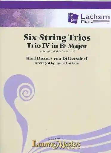 von Dittersdorf, K.D. (Latham): 6 String Trios, Trio 4 in Bb Major (score and parts, with optional viola for 2nd violin part) Trusted Brand