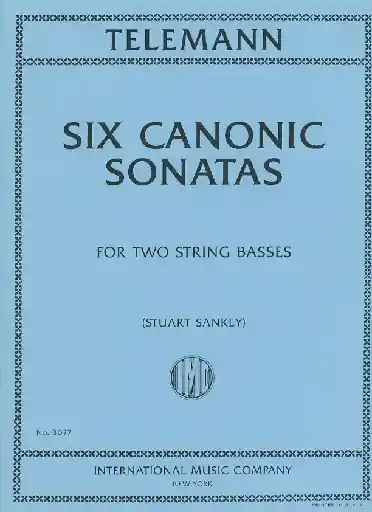 Mega Sale Telemann, G.P.: Canonic Sonatas (2 basses)