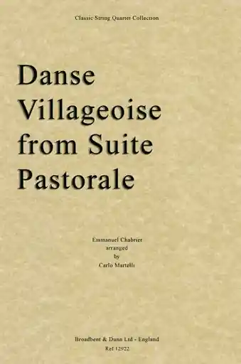 Special Discount Chabrier, Emanuel (Martelli): Danse Villageoise (string quartet)