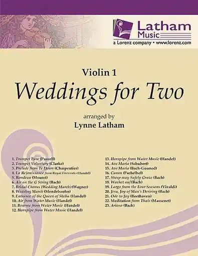 Bulk Order Latham: Weddings for Two (violin 1)